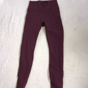 In movement tight Lululemon leggings